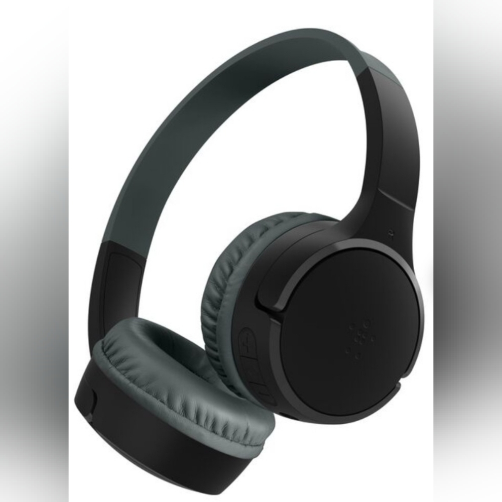 Belkin Soundform Mini Kids Wireless Bluetooth Headphones | Black Microphone Set